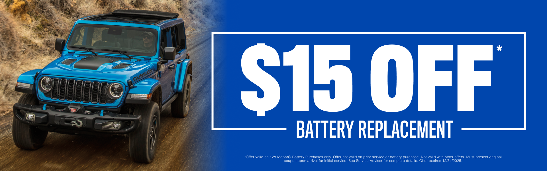 15% off Battery Replacement